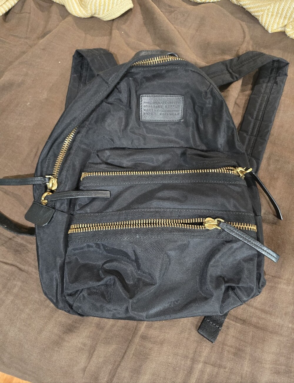 Marc By Marc Jacobs Multi Zip Black Nylon Backpack